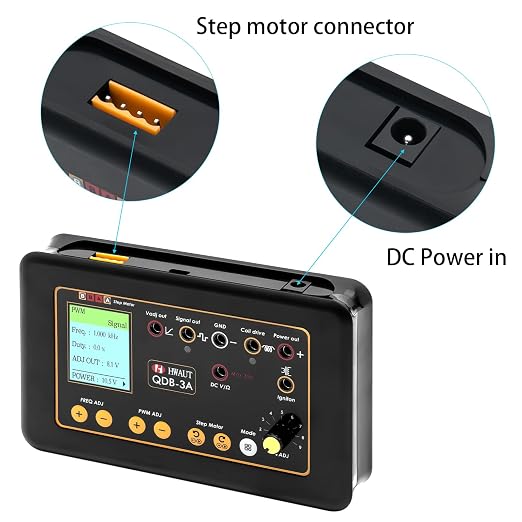 QDB-3A Ignition Coil Tester & Automotive Actuator Drive Detector – Multifunctional Solenoid Valve, Stepper Motor, Urea Pump Tester Tool with PWM Signal (12-14V)