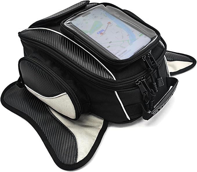 Dracarys Motorcycle Tank Bag Oxford Saddle Black Motorbike Bag - Strong Magnetic Bag for Honda Yamaha Suzuki Kawasaki Harley