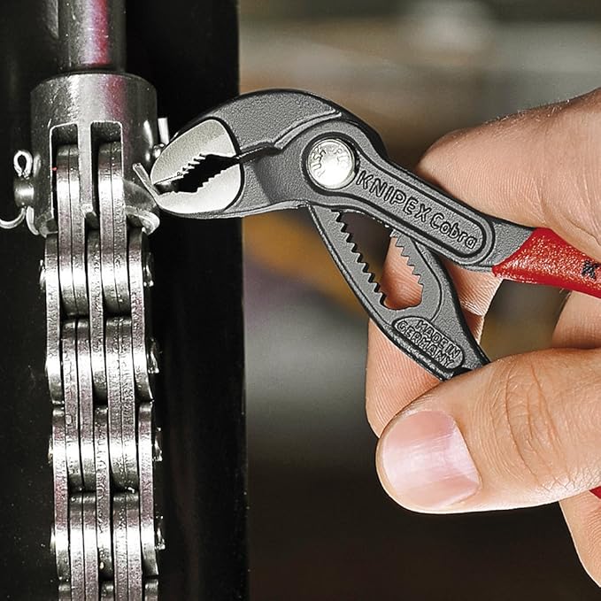 KNIPEX Tools Pliers Wrench (8601180) 7 1/4-Inch and Cobra Water Pump Pliers (8701125) 5-Inch Bundle