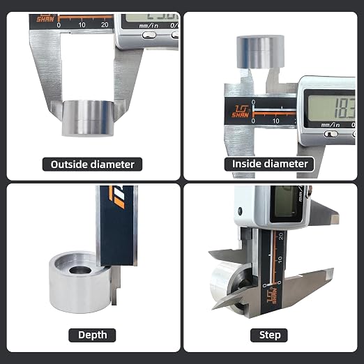 Digital Caliper, IP67 Caliper Coolant/Water/Dust Proof 0-6"/0.0005" Stainless Steel Micrometer, Precise ±0.001mm, Large LCD Display, Inch/MM Conversion, Digital Caliper Storage Case Included