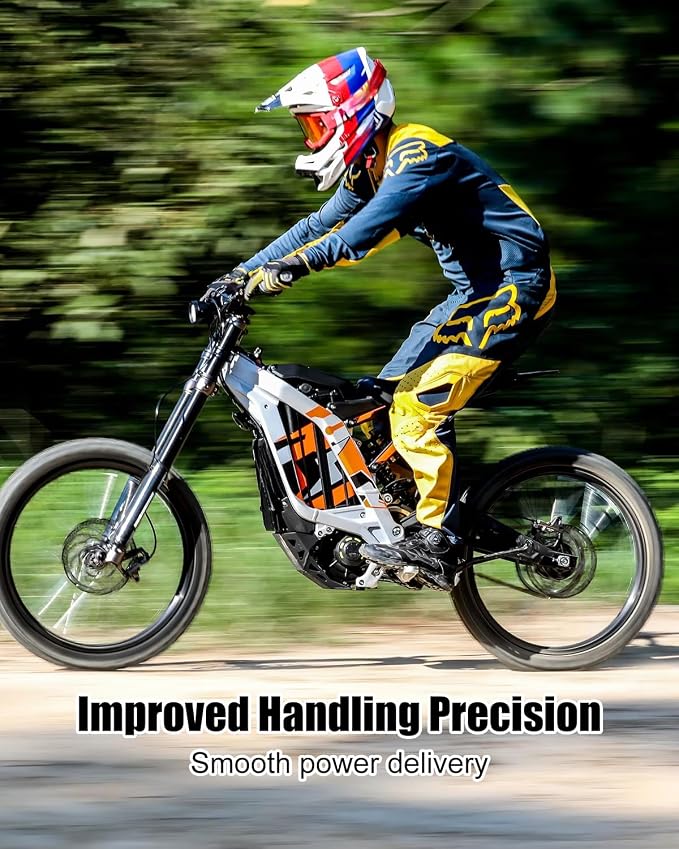 Throttle Control Grip Set Fit for Surron Light Bee X(LBX) S(LBS) Dirt Bike with Digital Speedometer and Brake Safety Switch