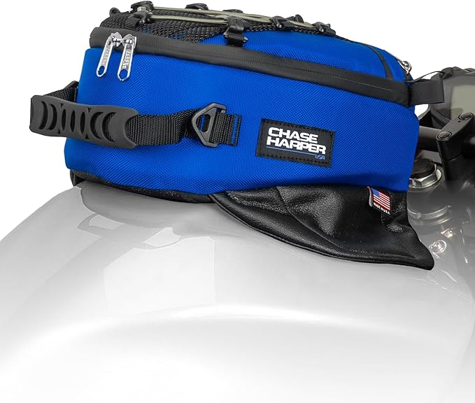 Chase Harper USA 450M Magnetic Tank Bag, Water-Resistant, Tear-Resistant, Industrial Grade Ballistic Nylon with Anti-Scratch Rubberized Polymer Bottom - Blue