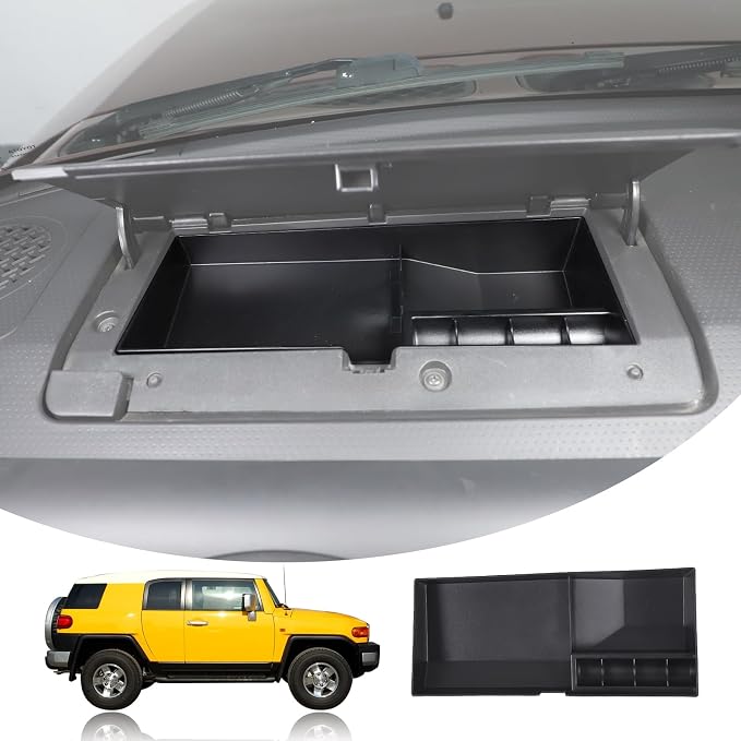 Dashboard Storage Tray Dash Storage Box Compatible with Toyota FJ Cruiser 2007-2021,Center Console Organizer Interior Accessories