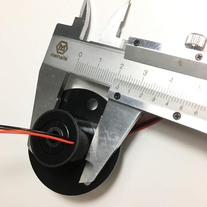 Taidacent Hollow Electrical Slip Ring - Rotary Contact 2/4/6/12 Road Collector, Conductive Electric Motor Rotating Connector (4 Wire 2A, Inner Hole 5mm, Outer Diameter 22mm)