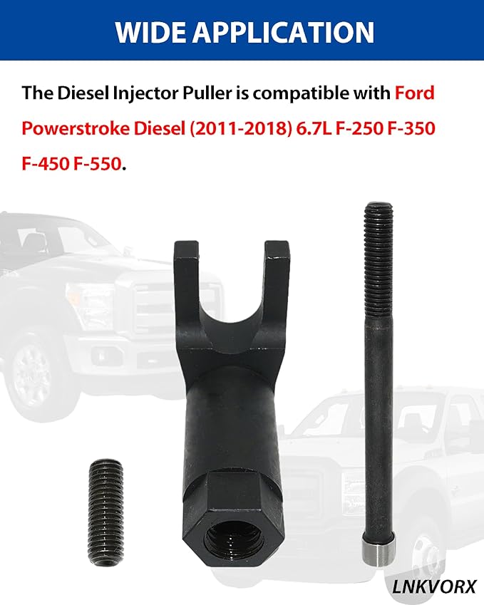 3418 Fuel Injector Removal Tool Set - Compatible with Ford 6.7L F250 F350 F450 F550 Powerstroke Diesel 2011-2018 - Diesel Injector Socket and Removal Tool Set