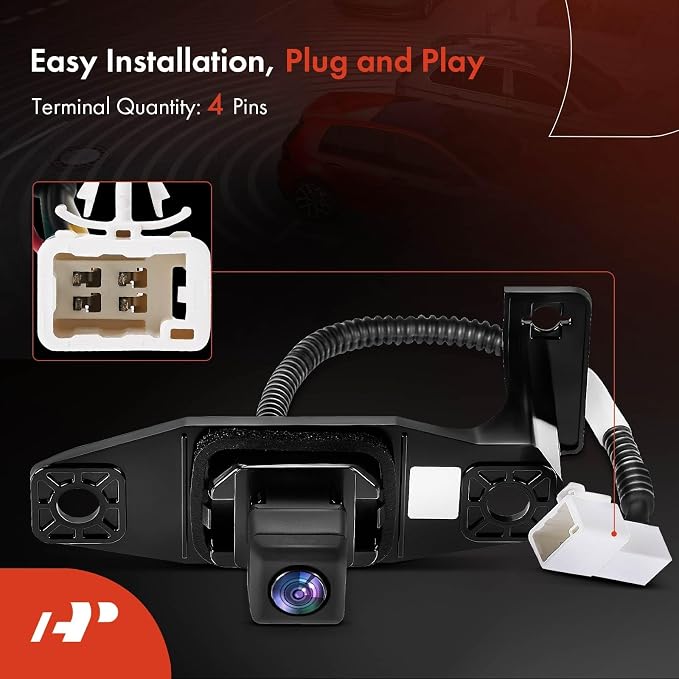A-Premium Rear View Backup Camera Compatible with Lexus | Parking Camera for 2010-2015 IS250, 2010-2015 IS350 - Replace# 8679053021
