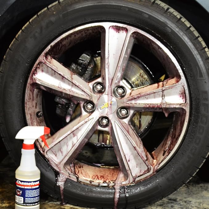 Detail King Chameleon Car Rim & Wheel Cleaner Spray for All Wheels (Aluminum, Chrome, and More) - Scrub-Less - pH Balanced - Acid Free - 1 Gallon