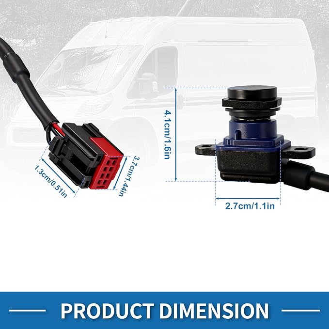 Rear View Camera for Ram ProMaster 1500 2500 Base 2016 2017 for ProMaster 3500 Base 2016-2023 Park Assist Backup Reverse Camera Replace No.68284643AC/68284643AA/68284643AB
