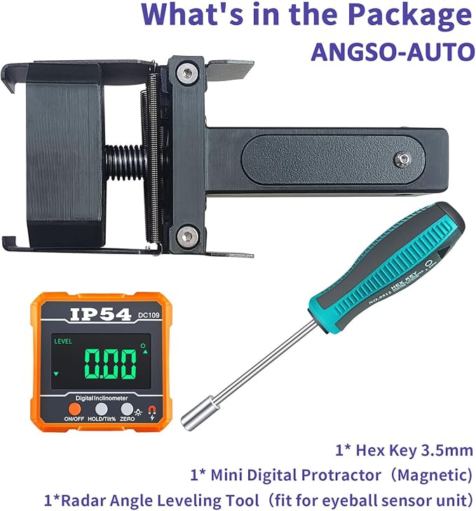 ADAS Calibration Dynamic ACC Positioning Tool for Eyeball Unit, Angso-auto Angle Leveling Tool Accessory for Auto