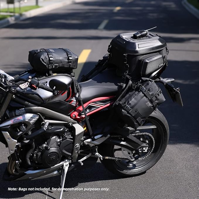 Rhinowalk Motorcycle Saddle Bag/Tail Bag/Seat Bag Universal Saddle Bag Mounting Base