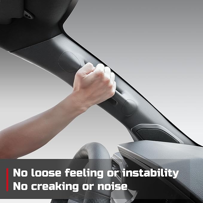 Driver Side A-Pillar Grab Handle for Toyota Tacoma Gen 4th (2024-2026), OEM-Style Texture, Matches Passenger Side, Sturdy & No Creaking Noise, Easy Installation