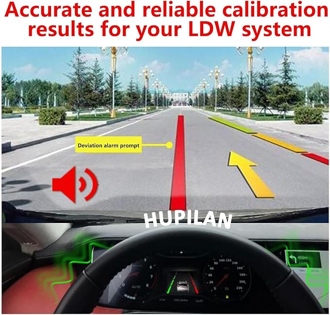 LDW Target Board Compatible with Benz,ADAS Camera Calibration Tool | Aluminum Pattern Board for Static Front Camera Aiming,Helps Align Target Setup During ADAS Calibration Service
