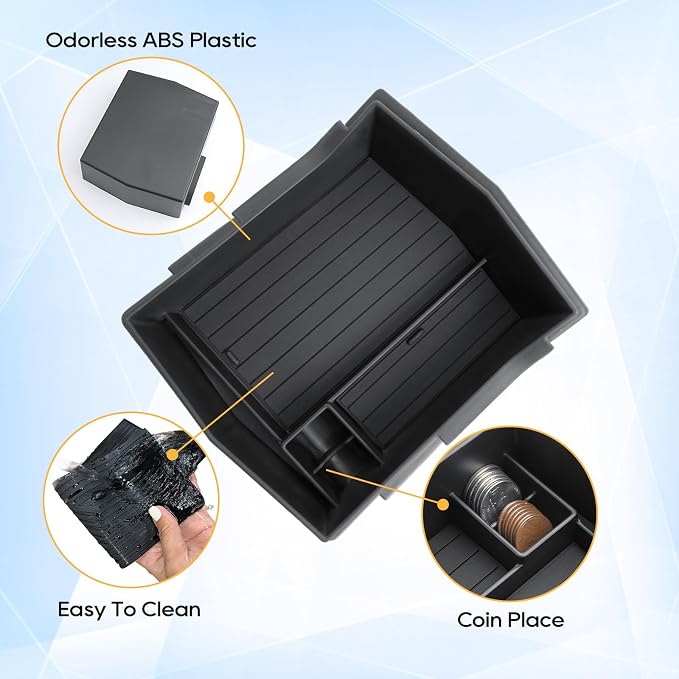 5PCS for Forester Center Console Organizer for 2025 Forester (Base/Sport/Limited/Touring) Middle Armrest Storage Box,Non-Slip Waterproof Interior Accessories - NOT for 2025 Wilderness,NOT FOR 2026