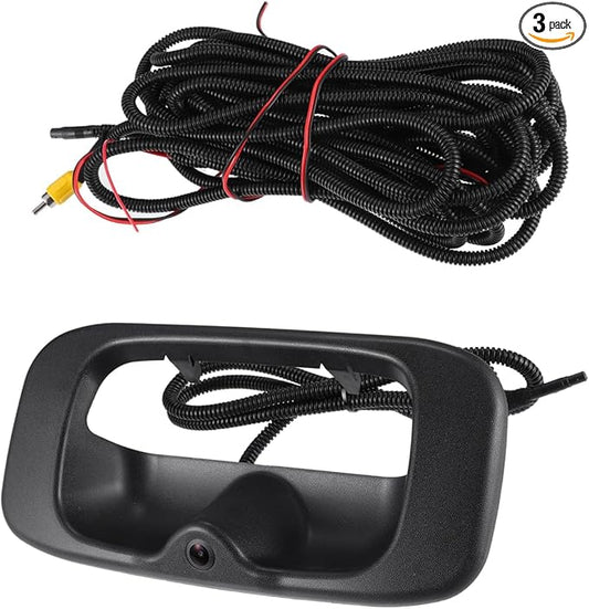 Backup Camera Tailgate Handle for Chevy Silverado 1999-2007 for GMC Sierra 1999-2007 / Rear Tailgate Handle Backup Camera/Durable / 1 Set/Black Replacement