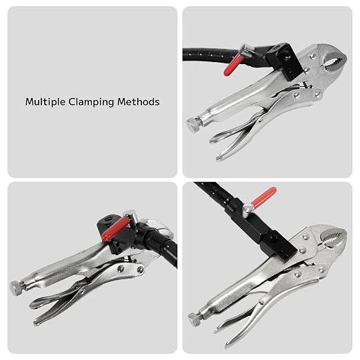 HFS(R) Disc and Rotor/Ball Joint Gage Set 0-1" Digital Dial Indicator 360° Flexible Stem Holder Locking Plier Automotive Measurement Tool