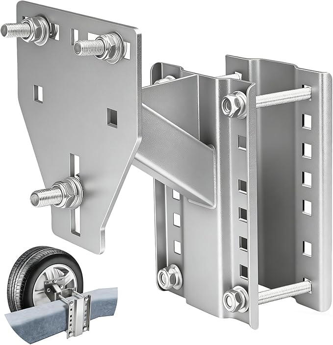 Trailer Spare Tire Mount, Boat Spare Tire Mount for Utility Trailer, Stainless Steel Spare tire Carrier, Fits 4 5 6 8 Lugs Trailer Wheels, Holds Up to 250 Lbs