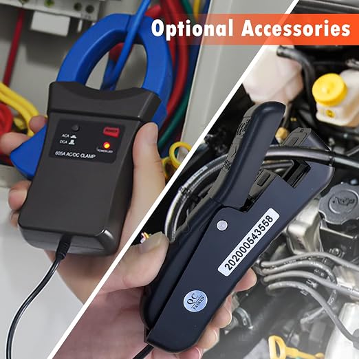 Automotive Multimeter Engine Analyzer, AIOMEST Digital DMM Meter AI-770K to Measure Car Dwell Angle, RPM Tach, Injection Pulse, AC/DC Amp Voltage Ohm True-RMS 6000 Count Multi Tester