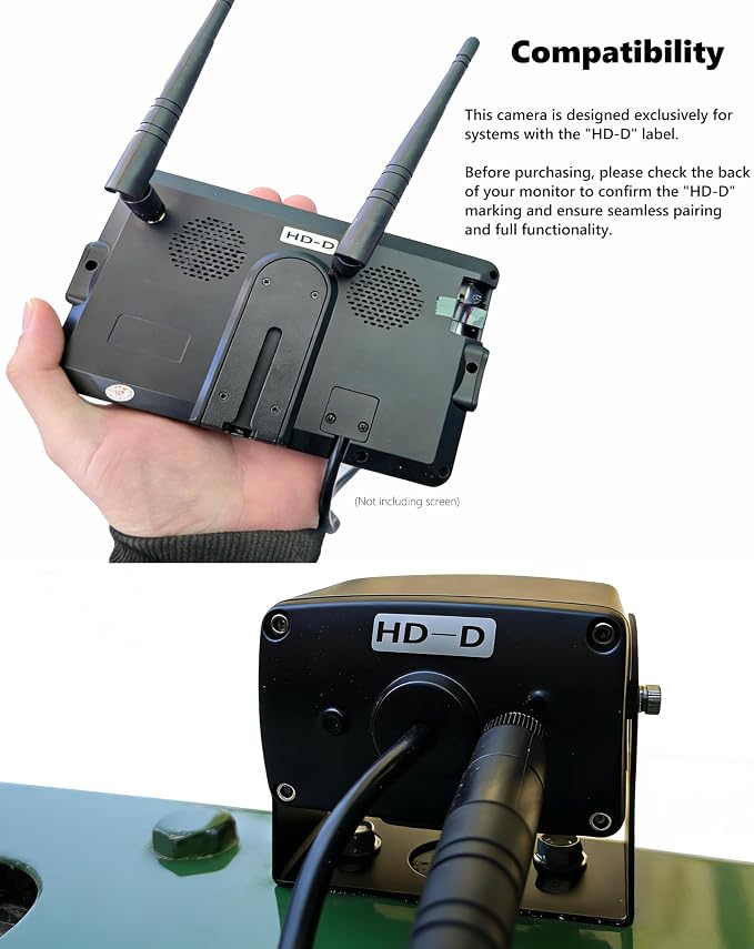 ZEROXCLUB Wireless Rear View Camera for ZEROXCLUB Systems Bearing the HD-D Label - BWHS (HD-D Ver.)