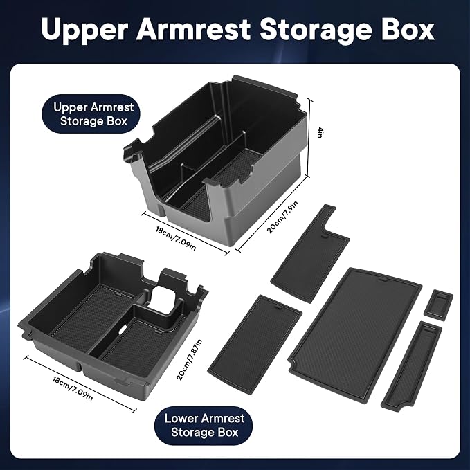 Center Console Organizer Fit for Ford Bronco 2025-2026 | Fit for 4-Door, armrest storage box, car console organizer, interior accessories