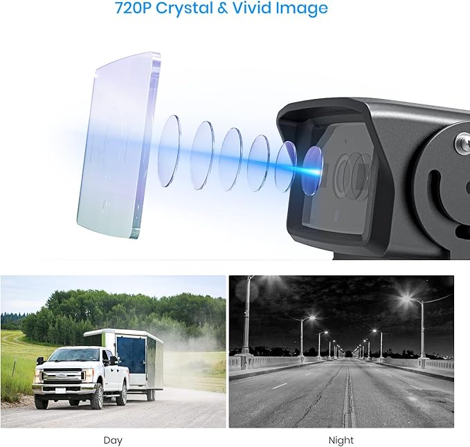 AUTO-VOX Add-on Wireless Backup Camera for Car/Truck, IR Night Vision Rear View Camera
