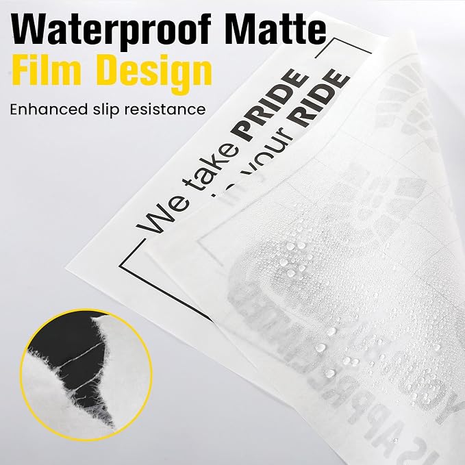 60 Pcs Paper Floor Mats for Cars, 16"x20" Disposable Car Floor Mats with Kraft Paper + PE Waterproof Layer, Temporary Vehicles Floor Protector, Paper Mats for Car Details