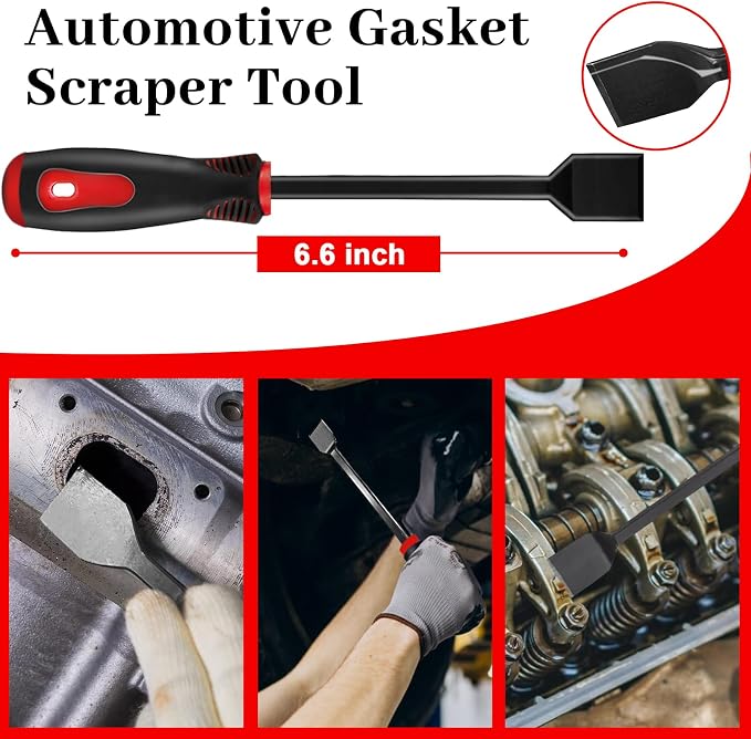 Doaho 13 Pcs Automotive Pick Set and Hook Tool Kit with Auto Gasket Scraper Clip Removal Plier Rivets Puller Telescoping Magnetic Pickup Gasket Scraper for Automotive Repair