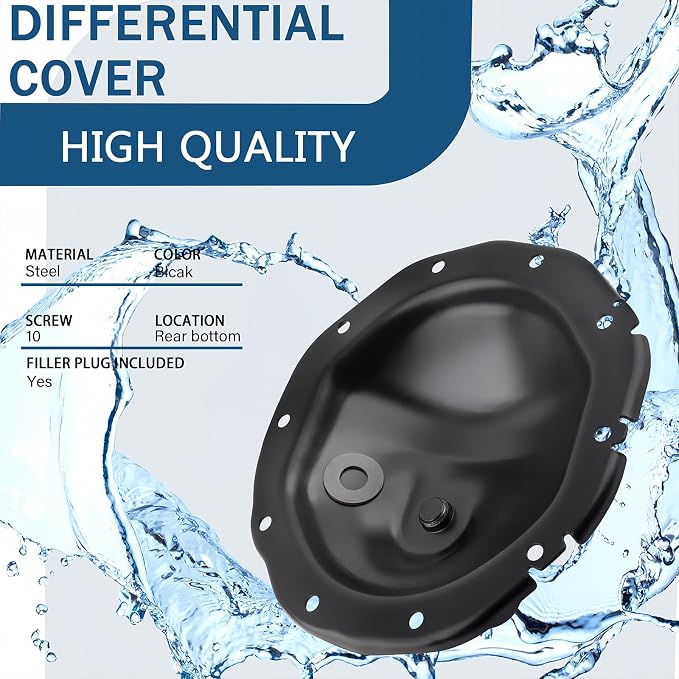 697-706 Rear Differential Cover with Gasket & Magnet and 10 screws | Replacement for Chevy GMC & Cadillac Models 1998-2010 | Silverado 1500 S10 Tahoe Sierra 1500 Yukon C/K1500 Suburban Escalade etc