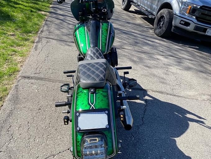 Goldfire Rear Passenger Foot Pegs Crash Bar Frame Slider Motorcycle Highway Pegs Bumper Protector Engine Guard Fits For Harley Softail Street Bob Low Rider Heritage Classic 2018-2023