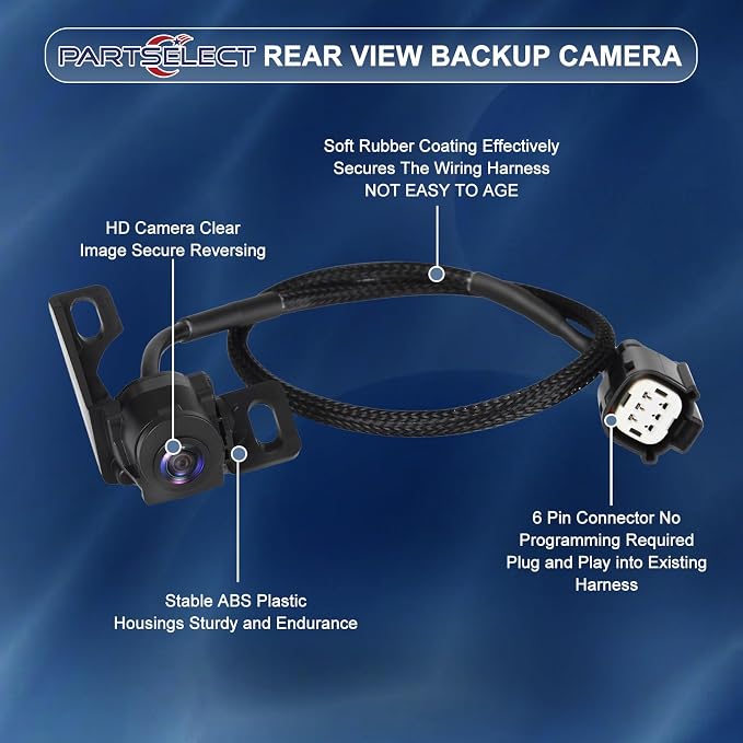 Rear View Backup Camera Replacement for Ford F250 / F350 / F450 Super Duty 2008-2012 Back Up Camera Replaces# ‎9C3Z-19G490-E, 9C3Z-19G490-A