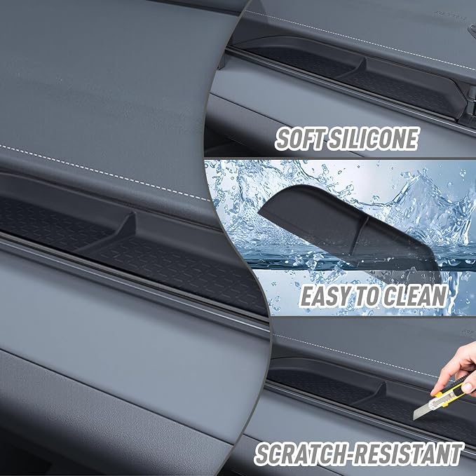 Passenger Storage Organizer Mat for Toyota RAV4 Accessories Center Console Glove Box Storage Organizer Black