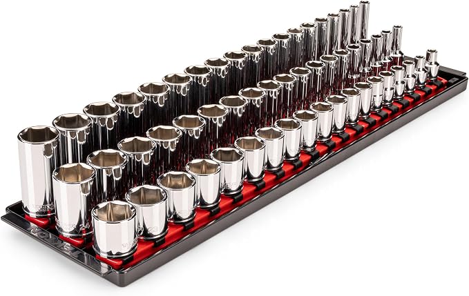 TEKTON 3/8 Inch Drive 6-Point Socket Set, 57-Piece | SHD91124