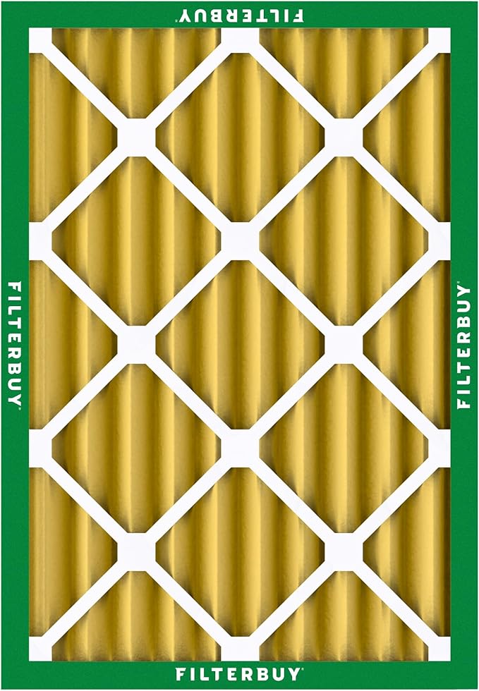 Filterbuy 18x20x4 Air Filter MERV 11 Superior Pet & Allergy Defense (3-Pack), Electrostatic Pleated HVAC AC Furnace Filters Replacement (Actual Size: 17.50 x 19.50 x 3.63)