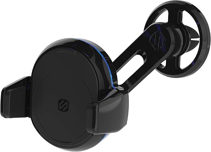 Scosche MGQVP-XTET MagicGrip FreeFlow Autogrip Wireless Charging Vent Phone Mount for Car in Black