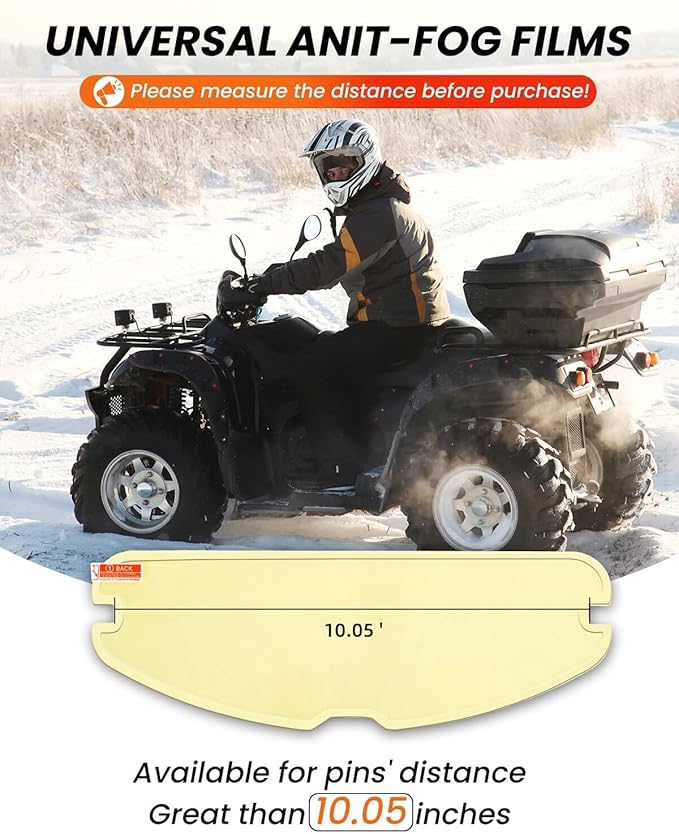 Soman Universal Motorcycle Helmet Anti Fog Film, 1 Pack Anti-fog Film for Motorcycle Helmet Visor Shield Compatible with XD-4 MX-9 XG 100 K6 I90 Strada II (Clear)