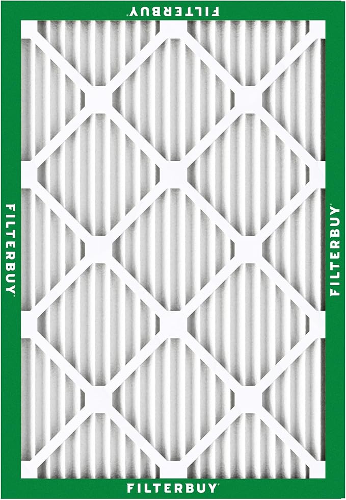Filterbuy 24x28x1 Air Filter MERV 8 Essential Dust & Allergy Defense (5-Pack), Electrostatic Pleated HVAC AC Furnace Filters Replacement (Actual Size: 23.50 x 27.50 x 0.75)