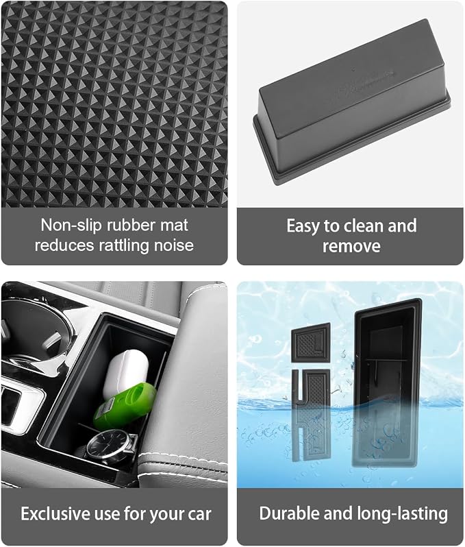 CDEFG for 2024 2025 2026 Volkswagen Atlas Center Console Organizer Tray for 2024 2025 2026 VW Volkswagen Atlas(SEL/R-Line/SE) Accessories Front Console Organizer Central Consola Storage Box