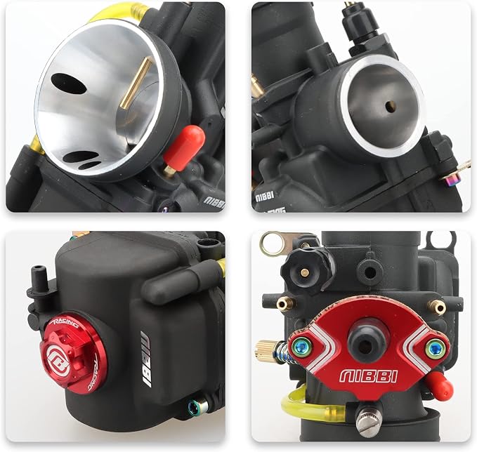 NIBBI Carburetor PWK 34mm Motorcycle, 350cc-400cc Power Carb With Carb Jets, Fit GY6 Engine Dirt Bike Mini Bike SSR TTR Apollo TaoTao ATV