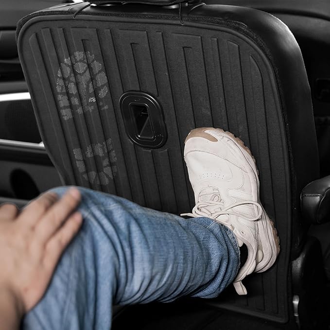 Second Row Backrest Mats for 2020-2025 Kia Telluride Accessories 7 Seater, All Weather TPE Back Seat Protector Replacement for Kia Telluride
