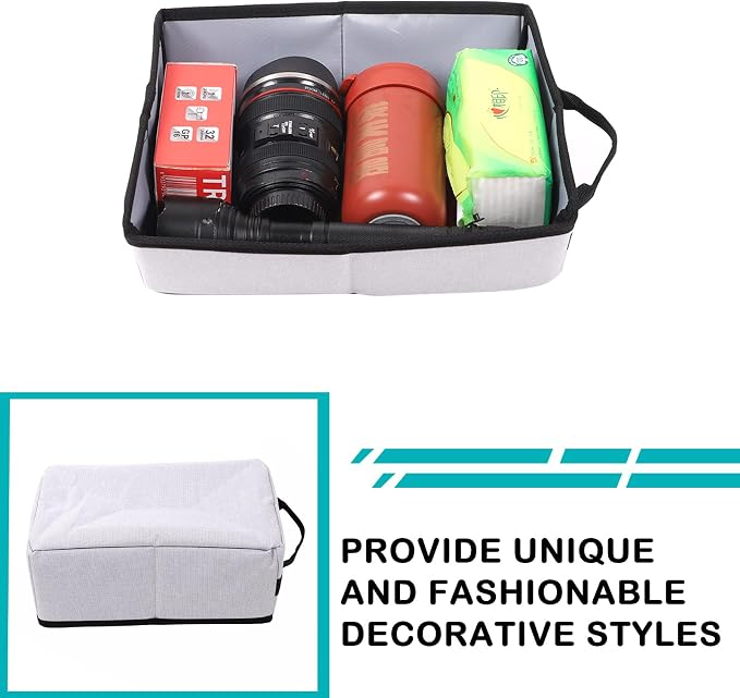 Car Front Under Seat Storage Organizer Compatible with Ineos Grenadier 2020-2025 Oxford Cloth Under Seat Storage Box Interior Accessories,Applicable to both left and right. (grey)