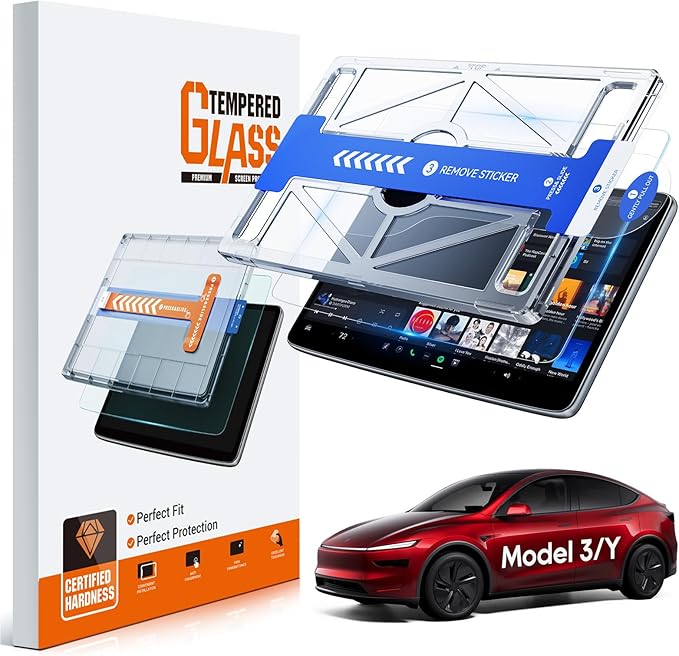LFOTPP HD Clear Screen Protector (15.4 Inch) for 2024-2026 Tesla Model 3 Highland & 2025-2026 Model Y Juniper, Fit Standard 15.4", Not fit Refreshed 16" Screen