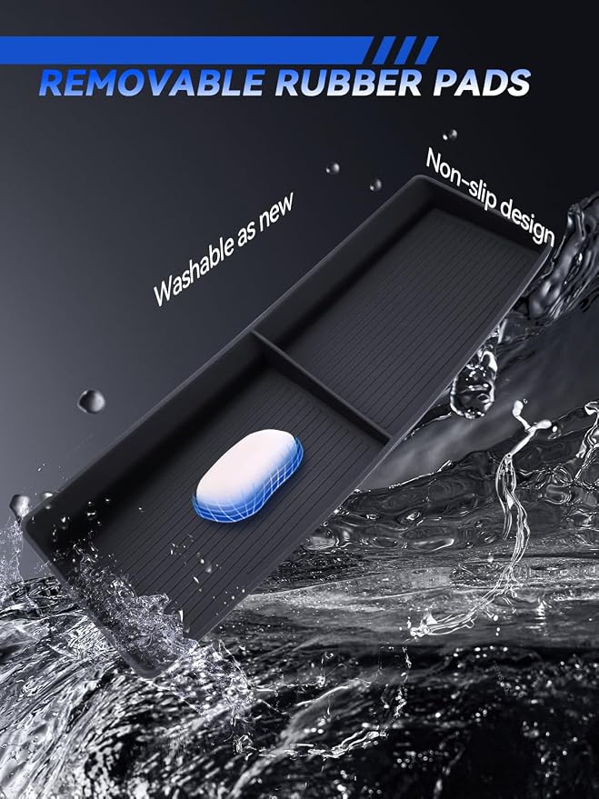 for Tahoe/Suburban Dashboard Console Organizer 2025-2026 Tahoe/Suburban(LS/LT/Z71/RST/Premier/High Country) Accessories Behind Screen Organizer Storage Box Console Dash Tray Silicone