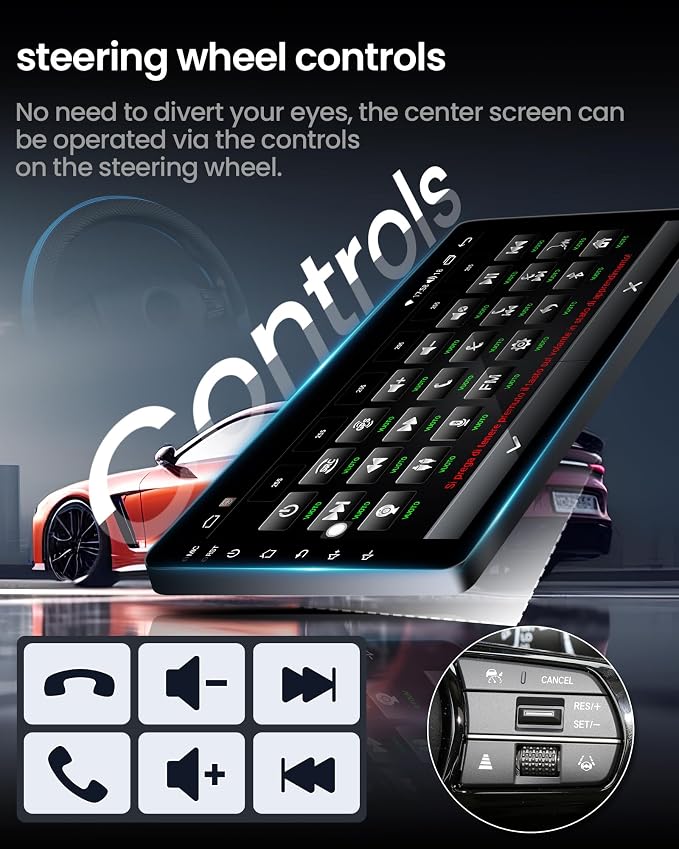 Car Radio for Ford F150 2009-2014: Upgrade 9 inch 1280x800 HD Touchscreen Stereo with Wireless Carplay Android Auto 5G WiFi GPS Navigation Bluetooth FM Mirror Link, Free Backup Camera