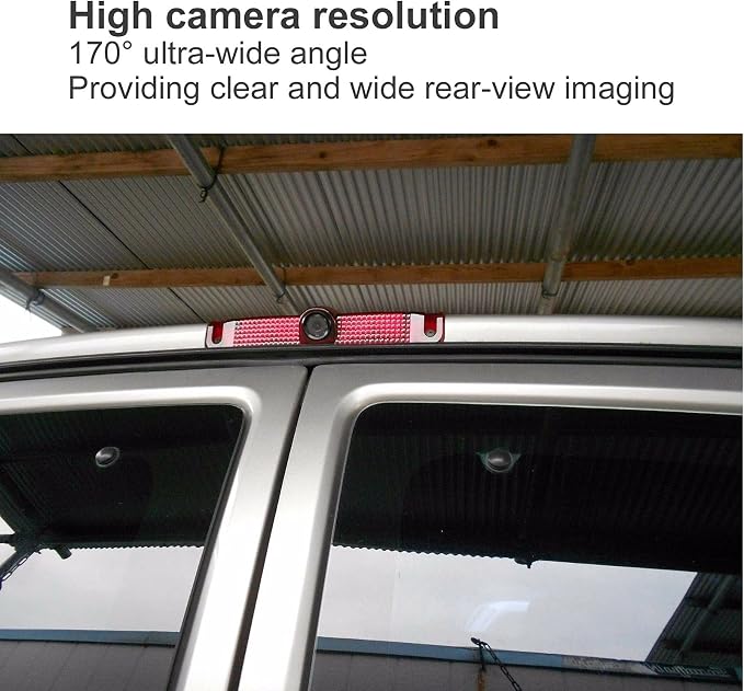 Rear View Camera, 3rd Brake Light Position Camera Backup Camera for Express Van 2003-2017