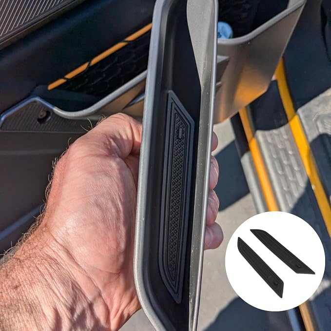 2-Door Handle Storage Compatible with 2025 2024 2023 2022 2021 Ford Bronco Interior Accessories 2 Door Front Grab Handle Pockets Organizer - ABS Plastic (Not for Bronco Sport)
