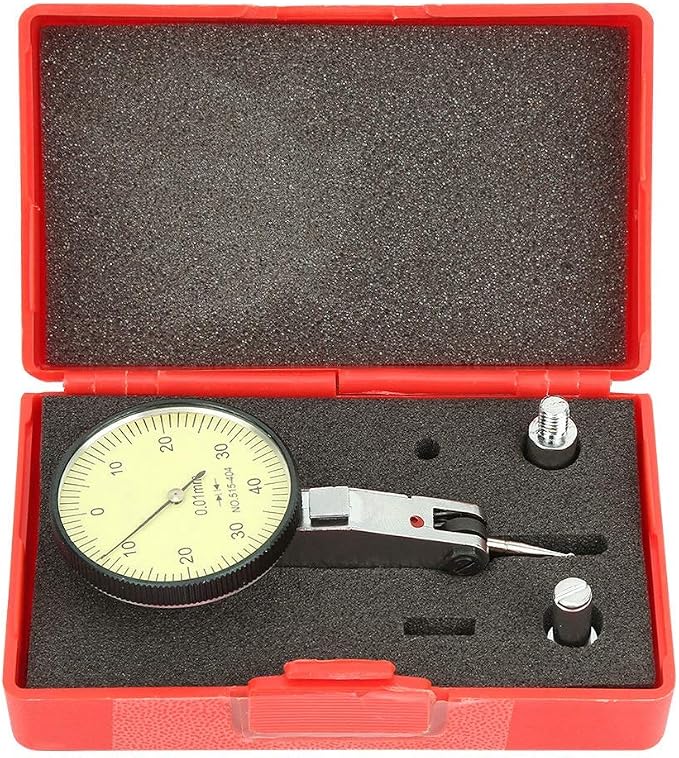 Dial Test Indicator, Lever Test Indicator Aluminum Dial Gauge Meter Tool for Precise Measurement