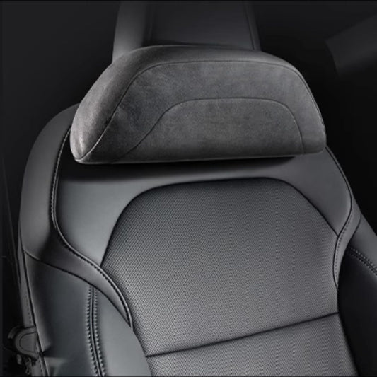 Car Headrest Pillow for Driving, Softness Ergonomic Design Universal Travel Neck Pillow for Most Cars, Office Chairs, Gaming Chairs with Extra Filler Cotton Bag (Black, 1PC)