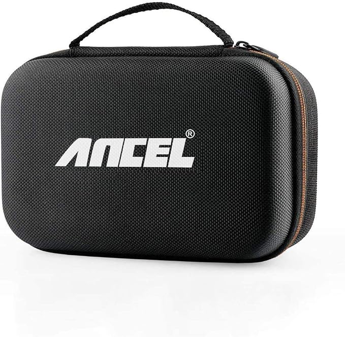 ANCEL BM500 All System OBD2 Scanner for BMW Mini with ANCEL Case for OBD2 Scanner, Protective and Storage Box (L) for All ANCEL Products
