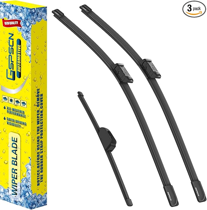 GSPSCN 3 Wipers Replacement for Jaguar F-Pace 2025 2024 2023 2022 2021 2020 2019 2018 2017，Original Equipment Windshield Wiper Blades 26"+19"+13" (set of 3) Top Lock
