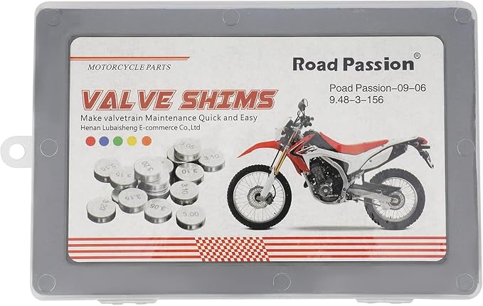 Road Passion 9.48mm Valve Shims Kit 156 Pieces 1.2mm-4mm for Kawasaki ZX1200 Ninja ZX-12R 2000-2005 / ZX1400 Ninja ZX-14 2006-2010