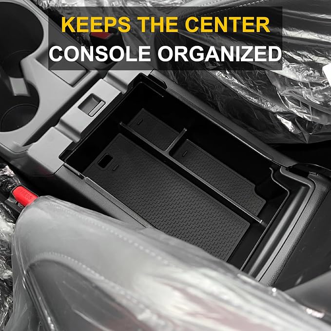 3Pcs Center Console Organizer Compatible with Subaru Crosstrek Wilderness 2026 2025 2024 Impreza Interior Accessories - Center Console Storage Box Tray & Cup Holder Liner Insert
